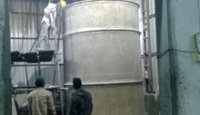 FRP Storage Tanks During Molding